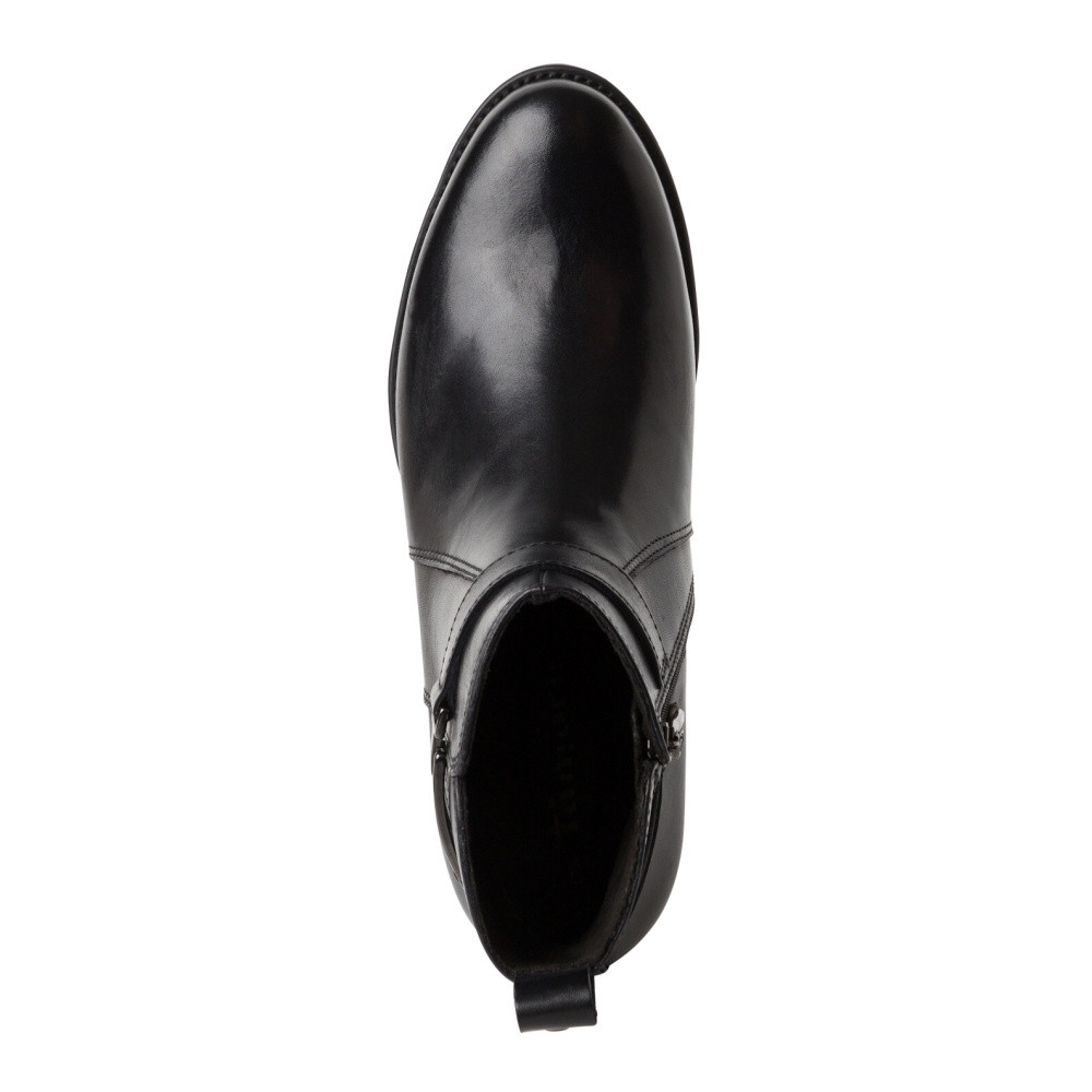 detail Dámská kotníková obuv TAMARIS 1-25031-43   BLACK LEATHER 003   H/W4