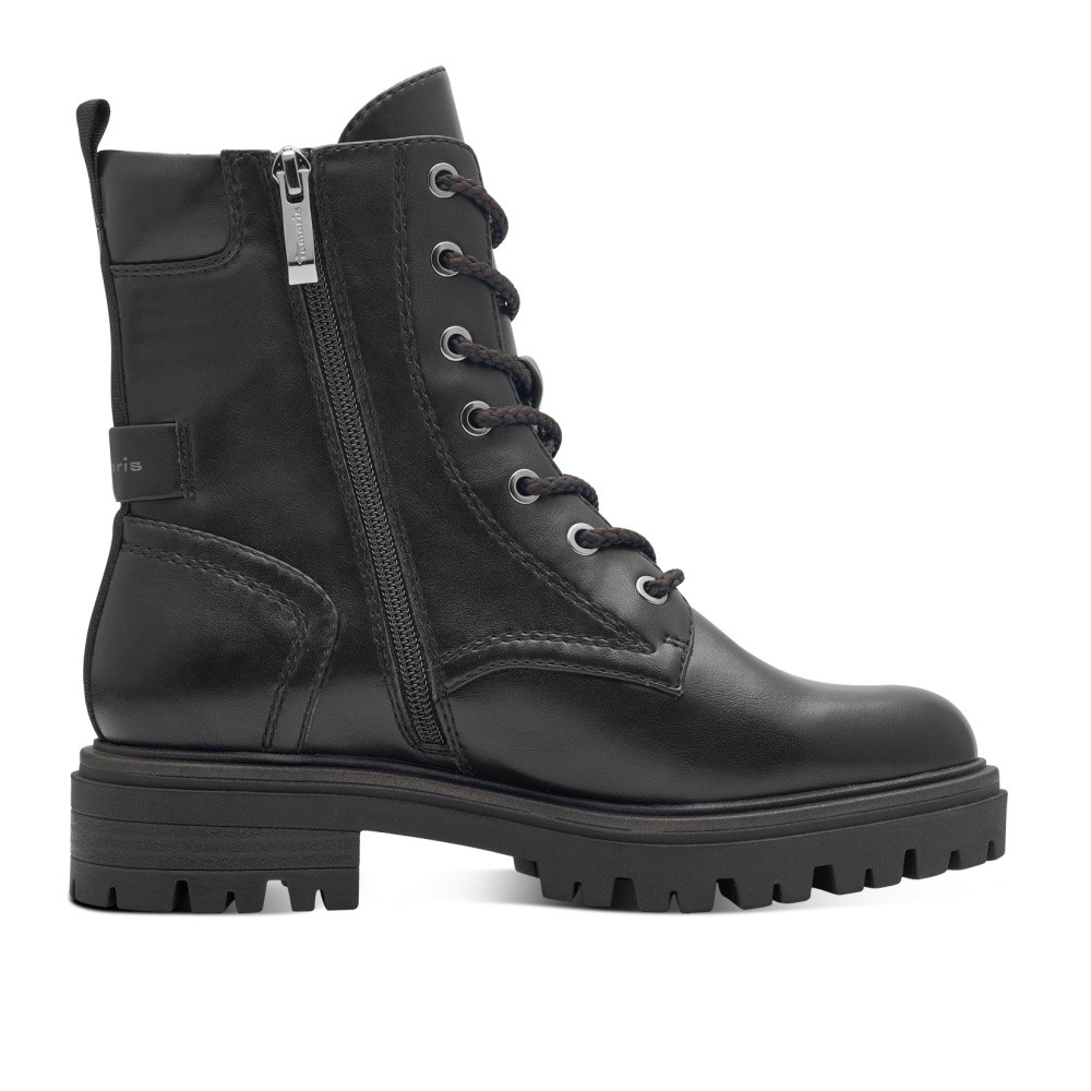 detail Dámská kotníková obuv TAMARIS 1-25295-43   BLACK MATT 020   H/W4