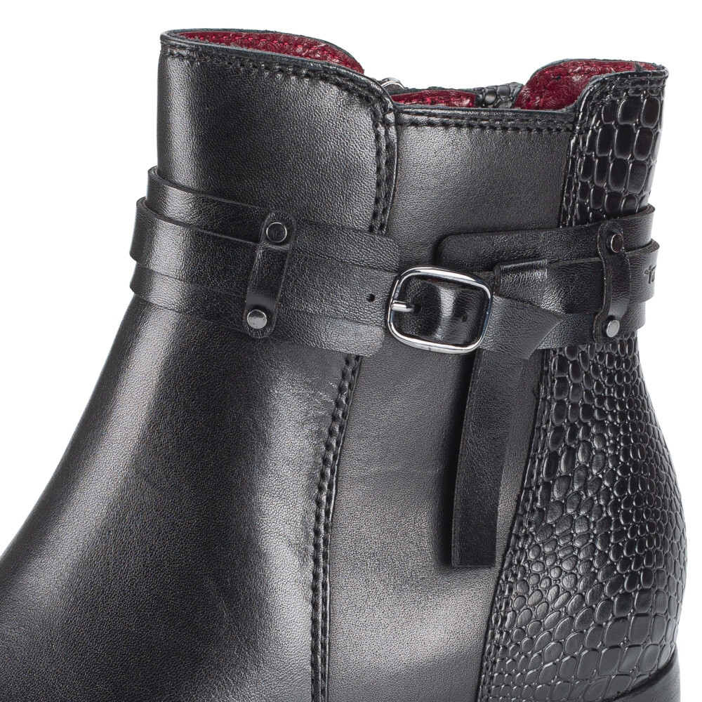 detail Dámská kotníková obuv TAMARIS 25343-43-001 černá W4