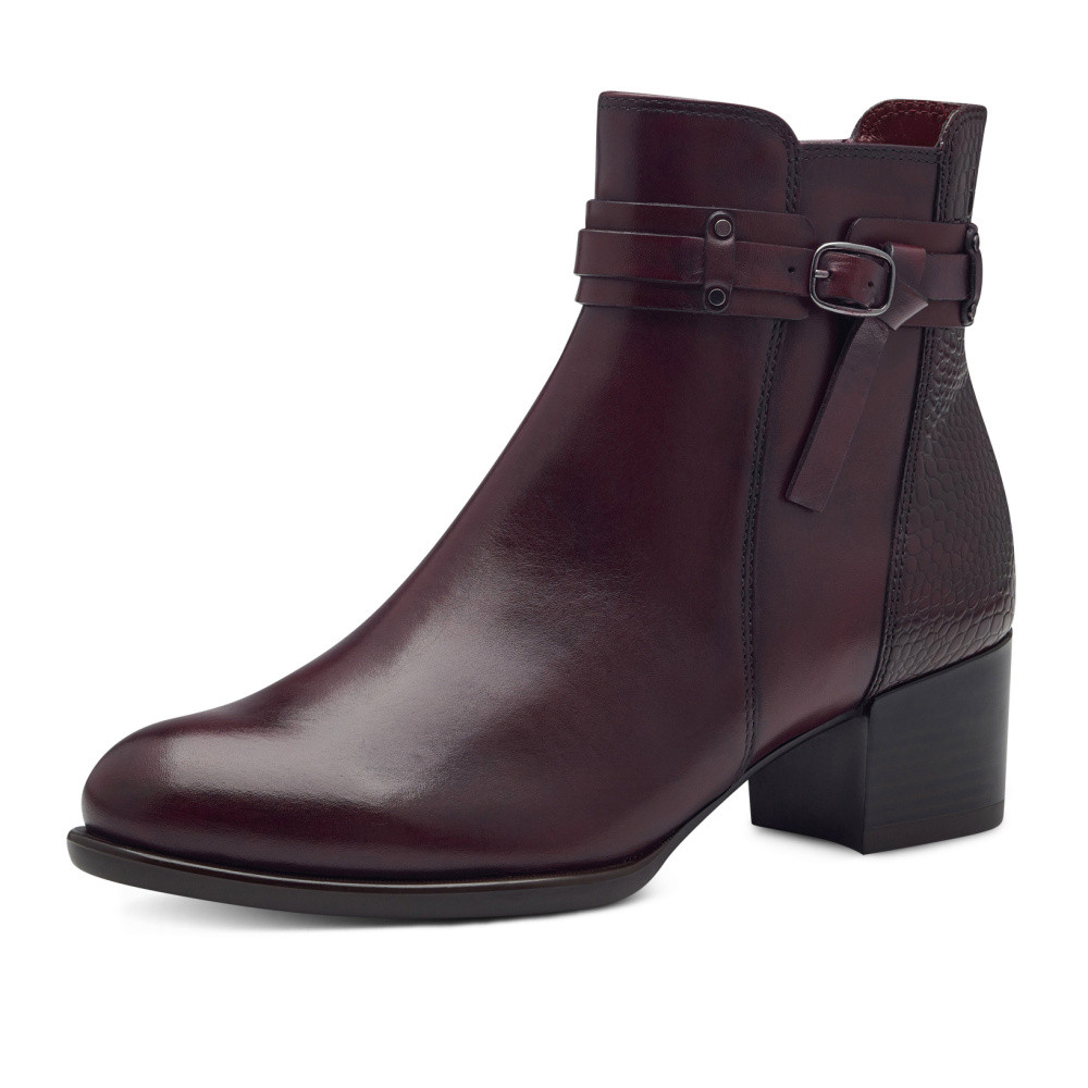 detail Dámská kotníková obuv TAMARIS 25343-43-549 červená W4