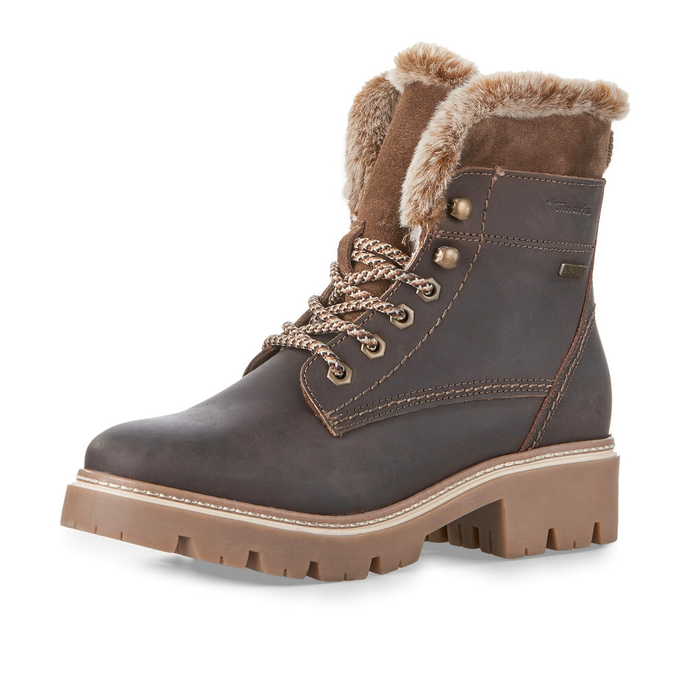 detail Dámská kotníková obuv TAMARIS 26275-43-304 hnědá W4