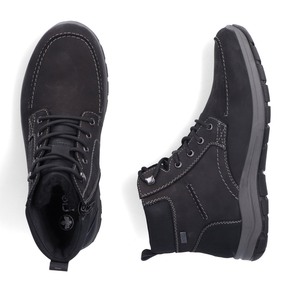detail Pánská kotníková obuv RIEKER 03610-00 černá W4