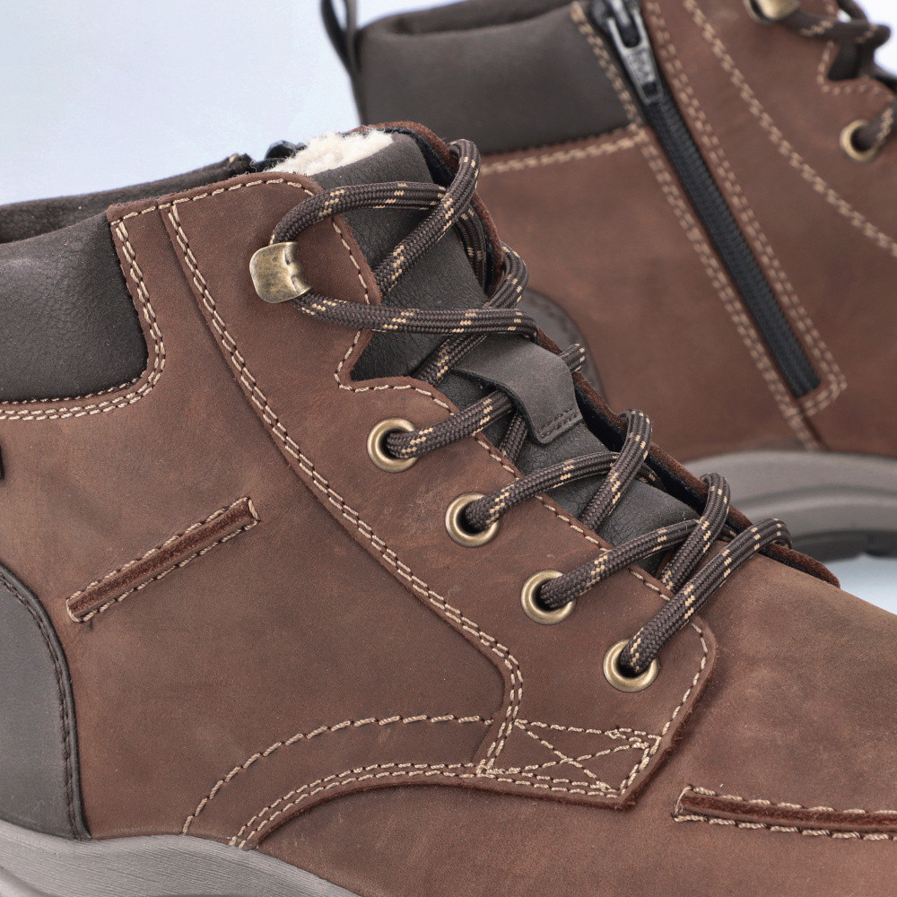 detail Pánská kotníková obuv RIEKER 03610-22 hnědá W5