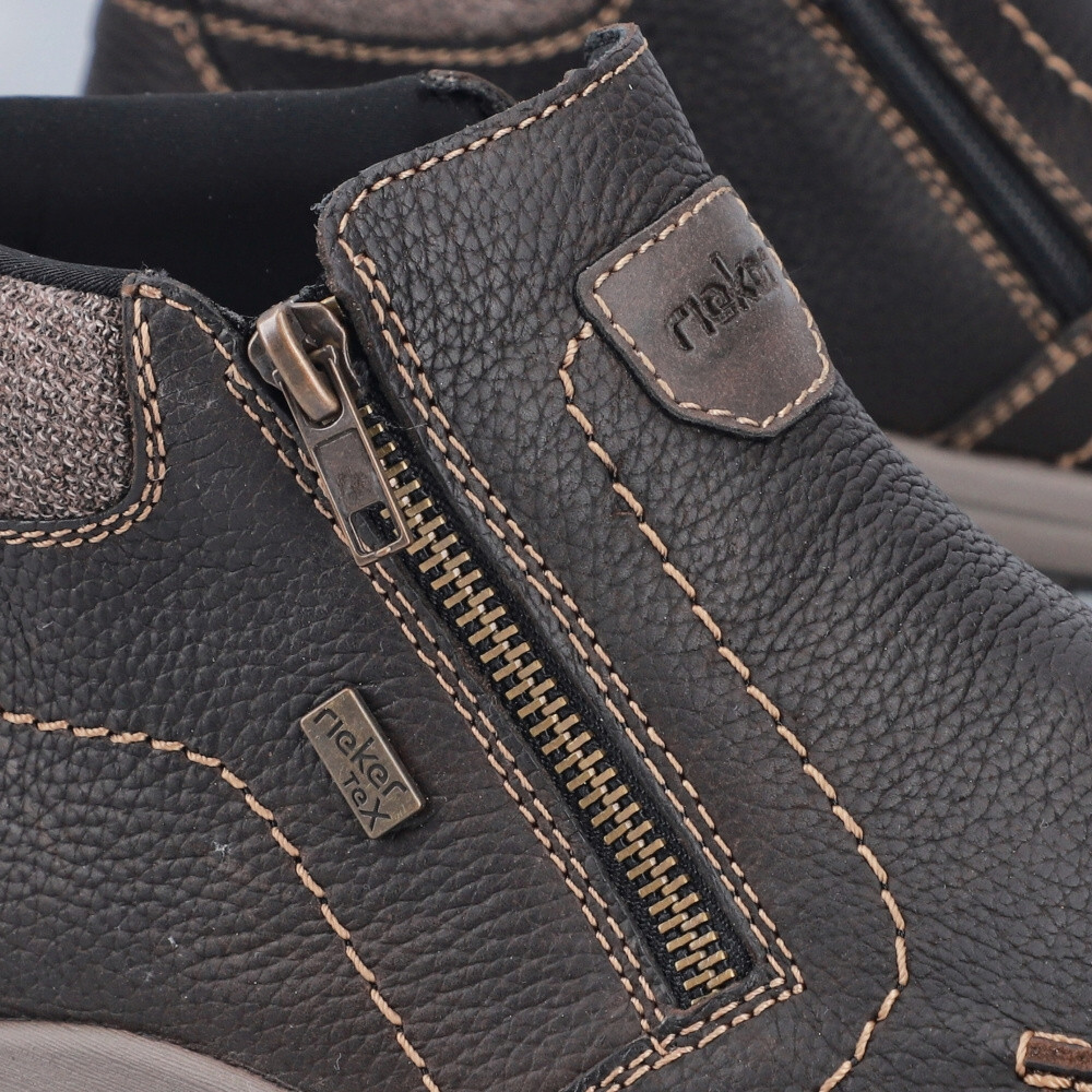 detail Pánská kotníková obuv RIEKER 03660-25 hnědá W5