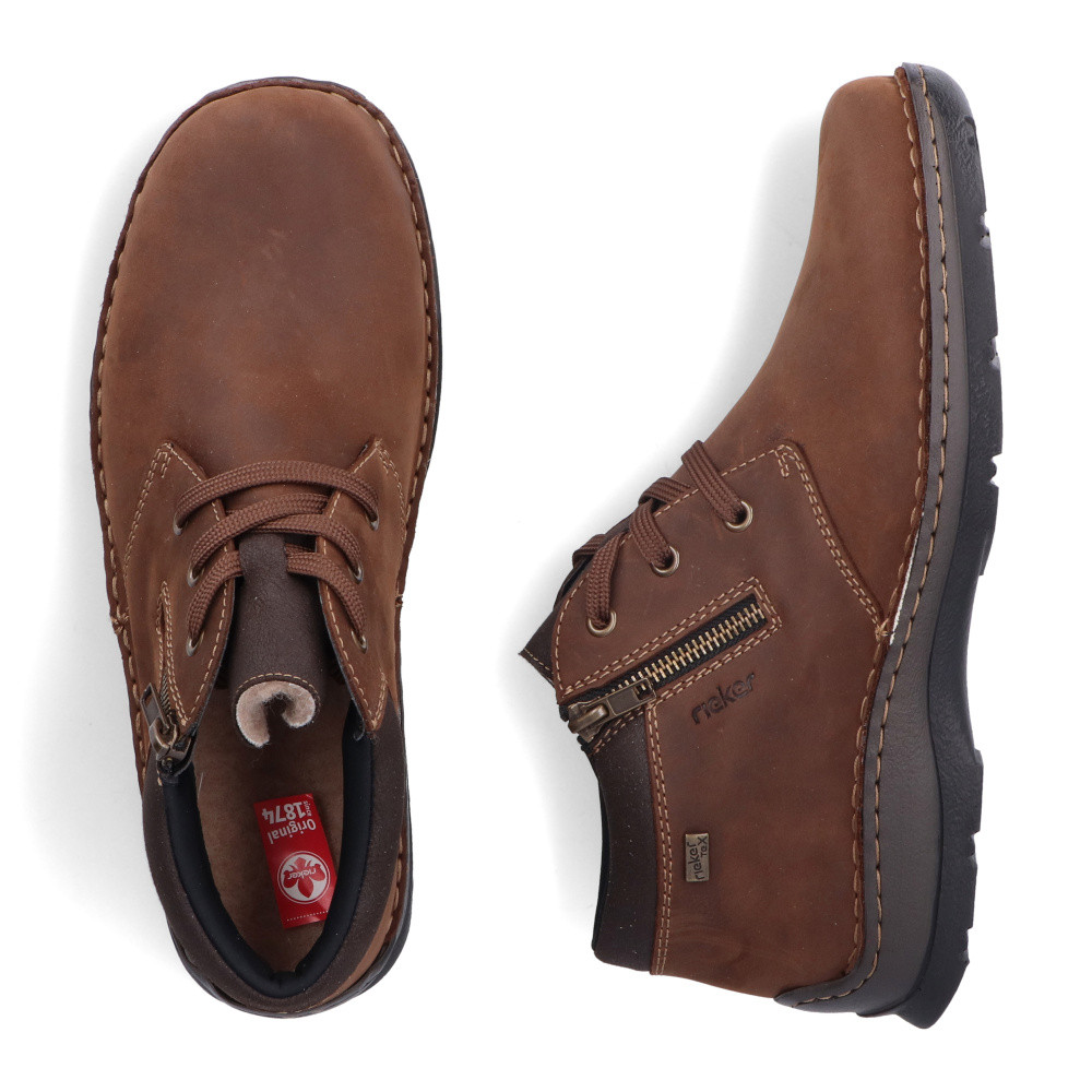 detail Pánská kotníková obuv RIEKER 05342-22 hnědá W4