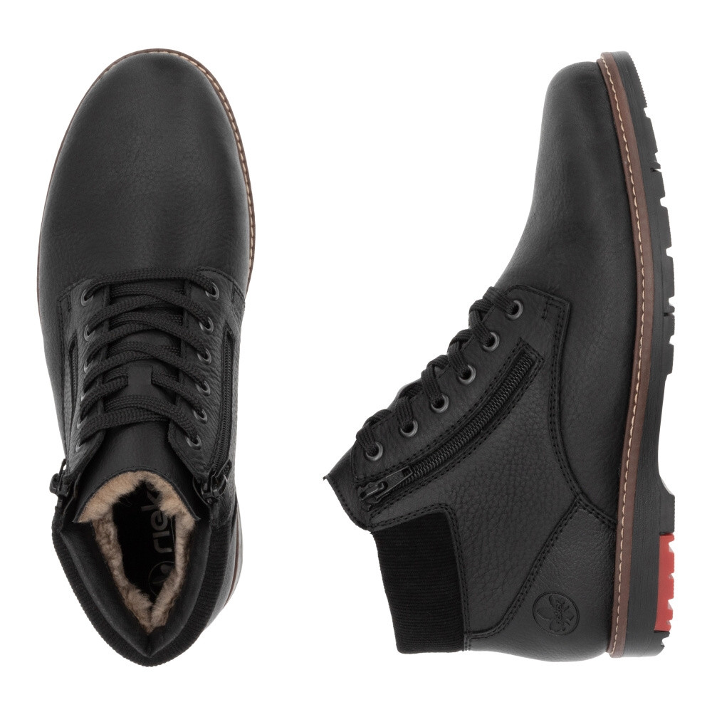 detail Pánská kotníková obuv RIEKER 10503-00 černá W5