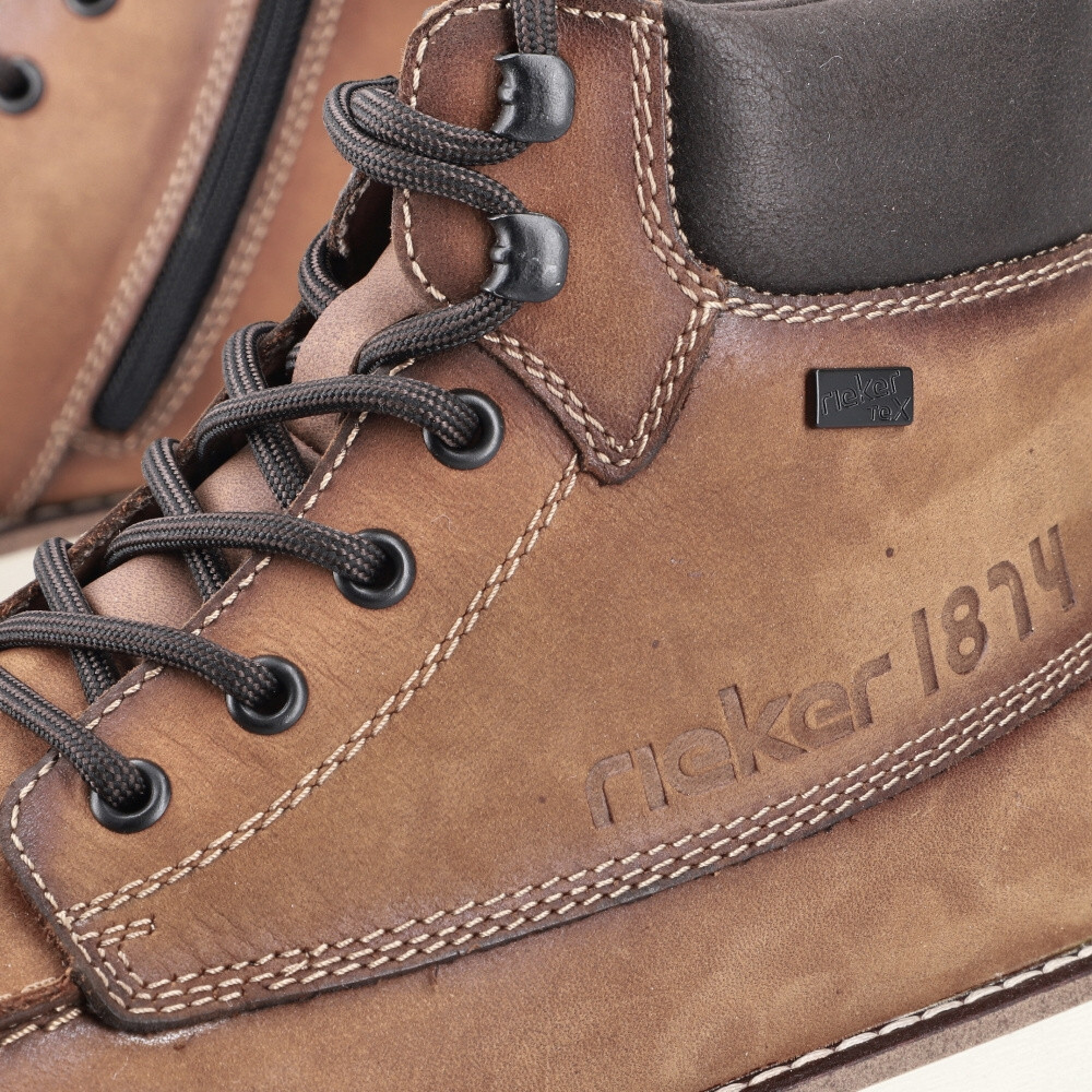 detail Pánská kotníková obuv RIEKER 30020-68 hnědá W4