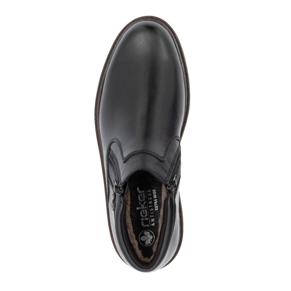 detail Pánská kotníková obuv RIEKER 30150-00 černá W4