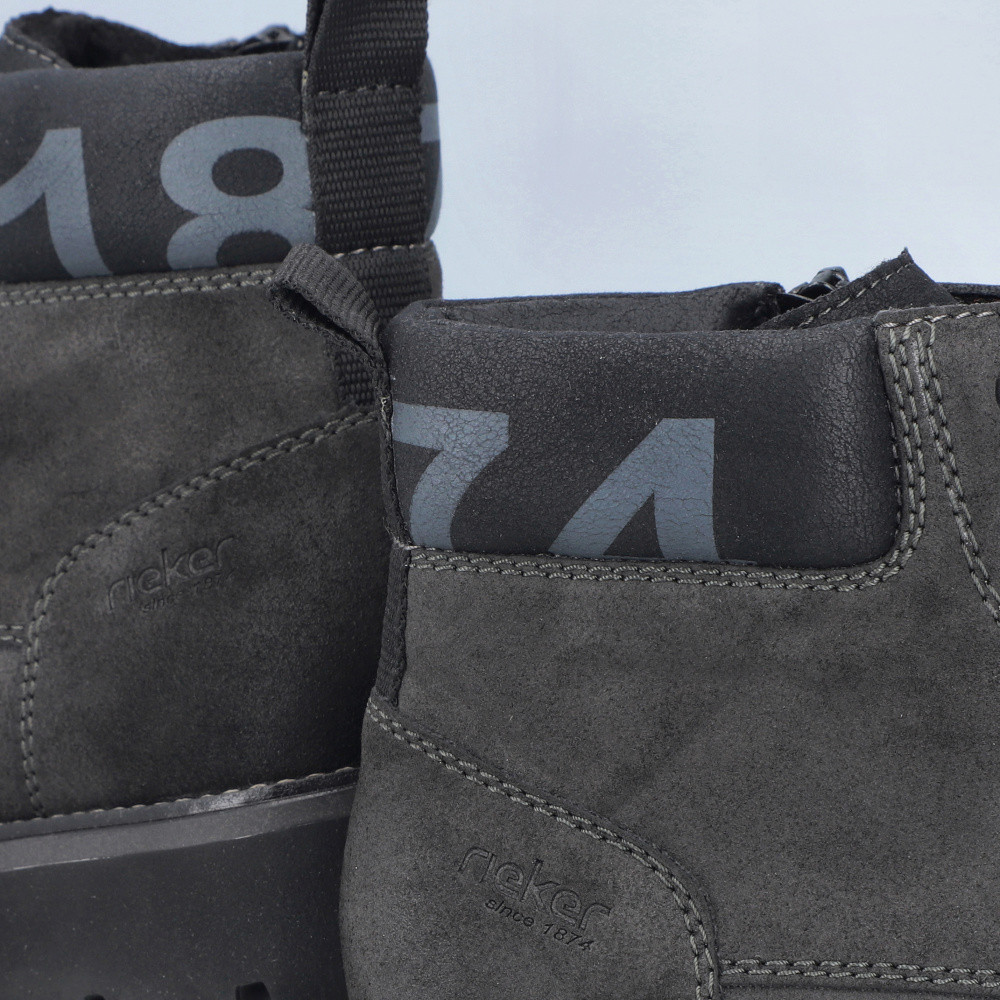detail Pánská kotníková obuv RIEKER 30440-45 šedá W4
