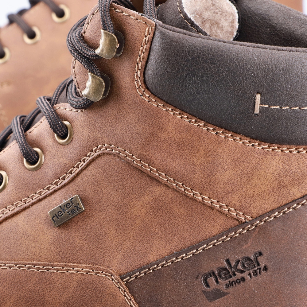 detail Pánská kotníková obuv RIEKER 32330-24 hnědá W4