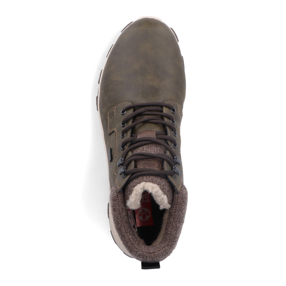 detail Pánska členková obuv RIEKER 35538-54 zelená W4