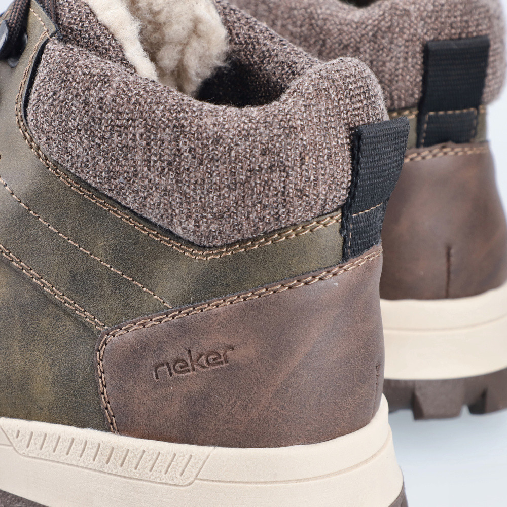 detail Pánska členková obuv RIEKER 35538-54 zelená W4