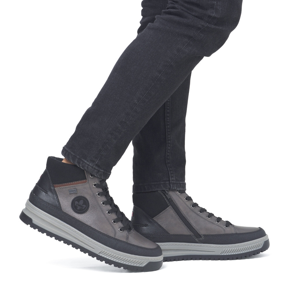 detail Pánská kotníková obuv RIEKER 38503-45 černá W4