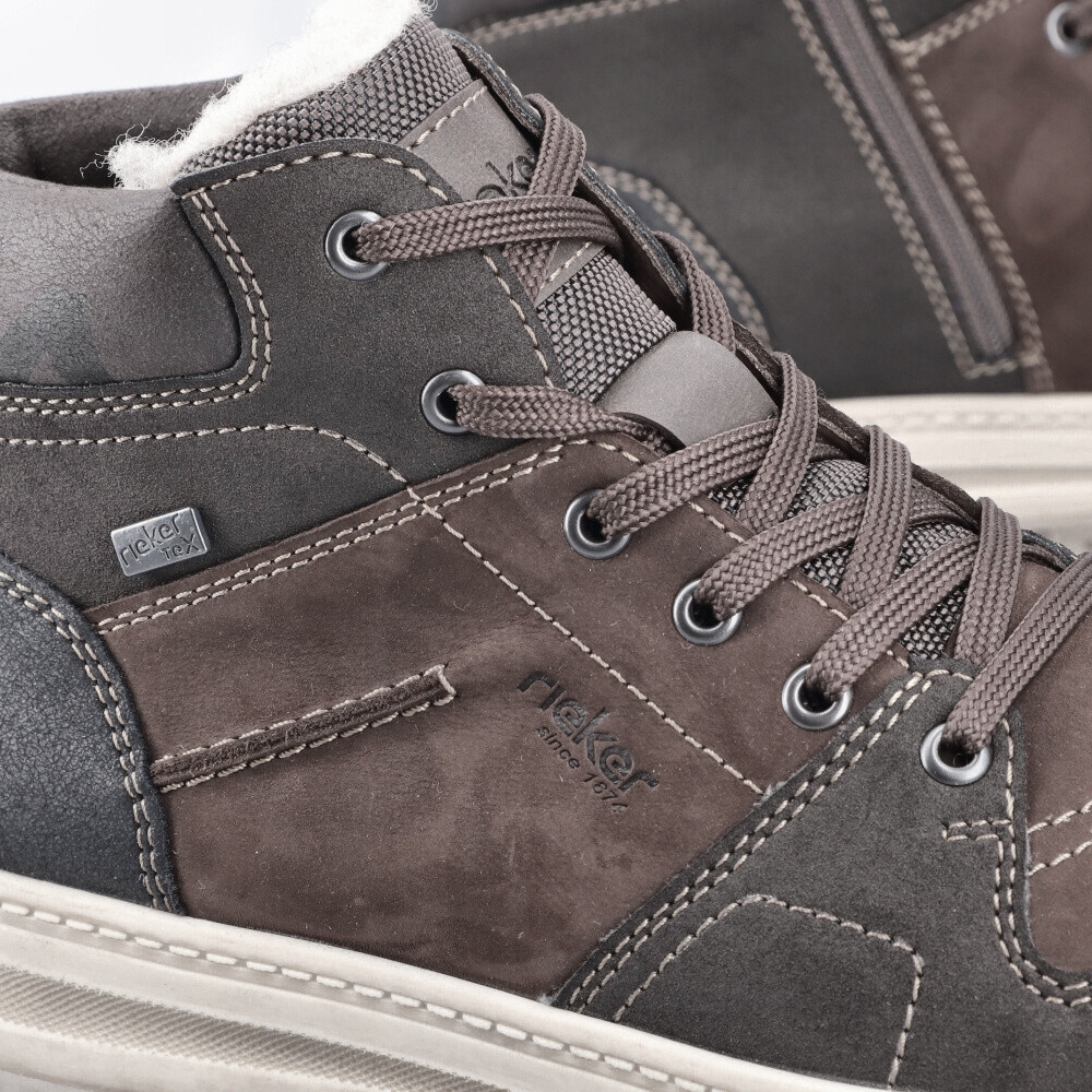 detail Pánská kotníková obuv RIEKER 38540-25 hnědá W4