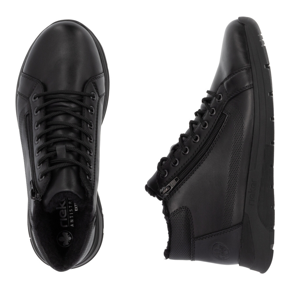 detail Pánská kotníková obuv RIEKER 39604-00 černá W4