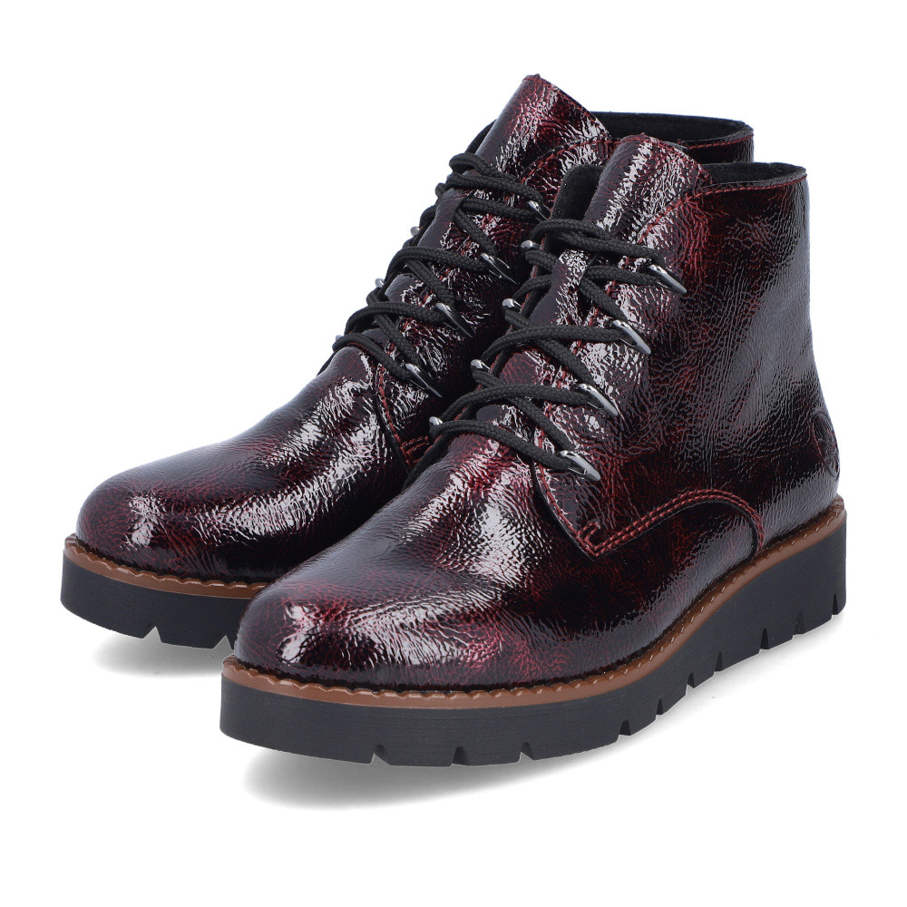 detail Dámska členková obuv RIEKER 44902-35 červená W4