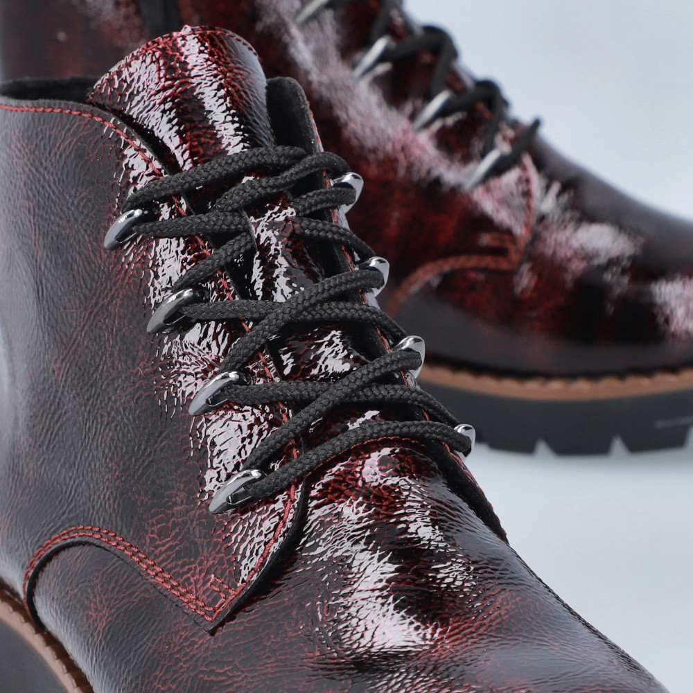 detail Dámska členková obuv RIEKER 44902-35 červená W4