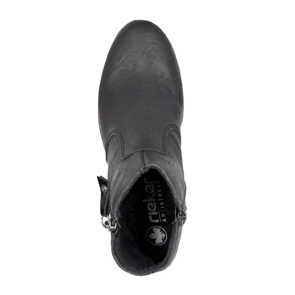 detail Dámská kotníková obuv RIEKER 44950-00 černá W4
