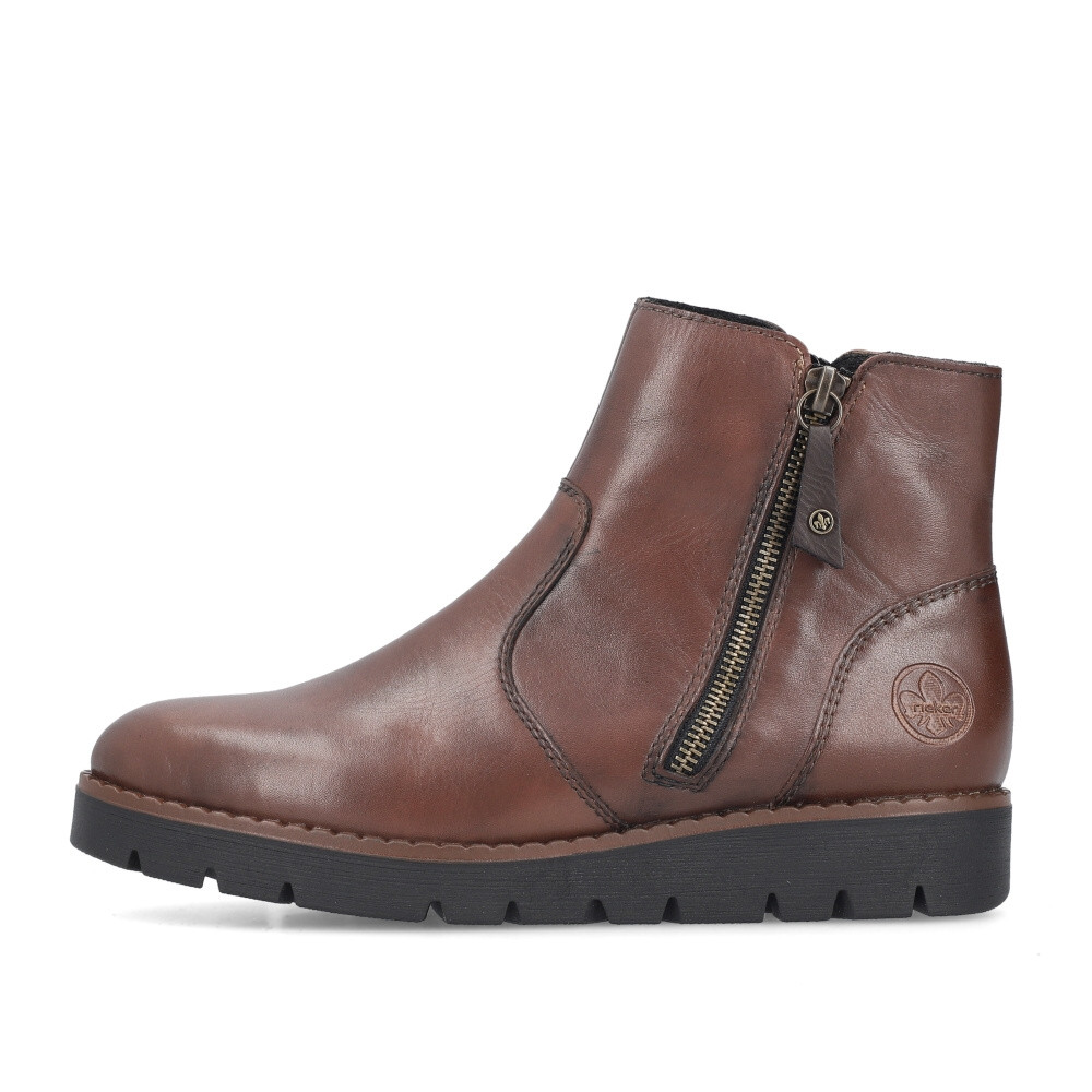 detail Dámská kotníková obuv RIEKER 44950-24 hnědá W4