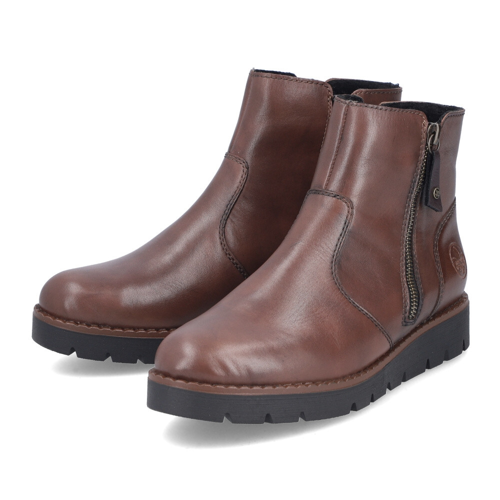 detail Dámská kotníková obuv RIEKER 44950-24 hnědá W4