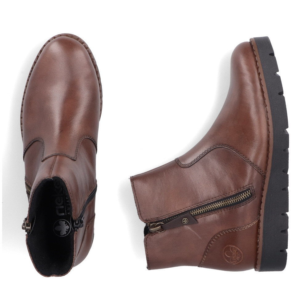 detail Dámská kotníková obuv RIEKER 44950-24 hnědá W4