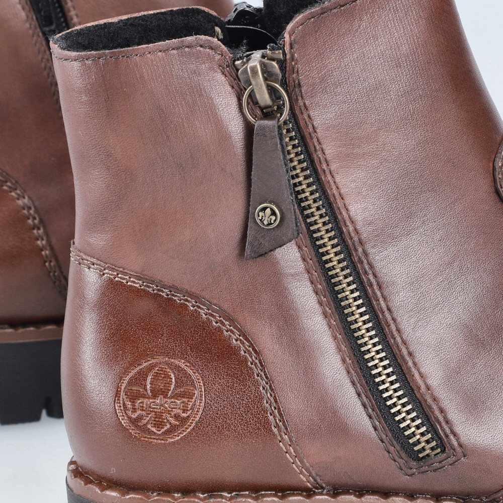 detail Dámská kotníková obuv RIEKER 44950-24 hnědá W4