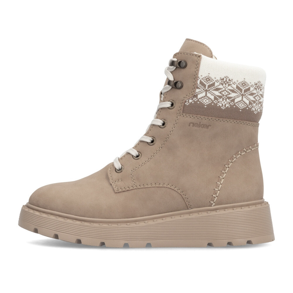 detail Dámska členková obuv RIEKER 70403-20 béžová W4