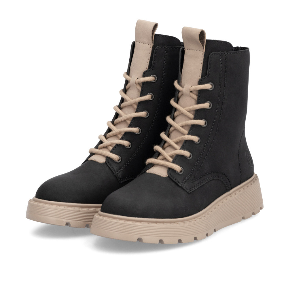 detail Dámská kotníková obuv RIEKER 70404-00 černá W4