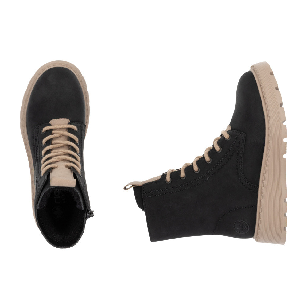 detail Dámská kotníková obuv RIEKER 70404-00 černá W4