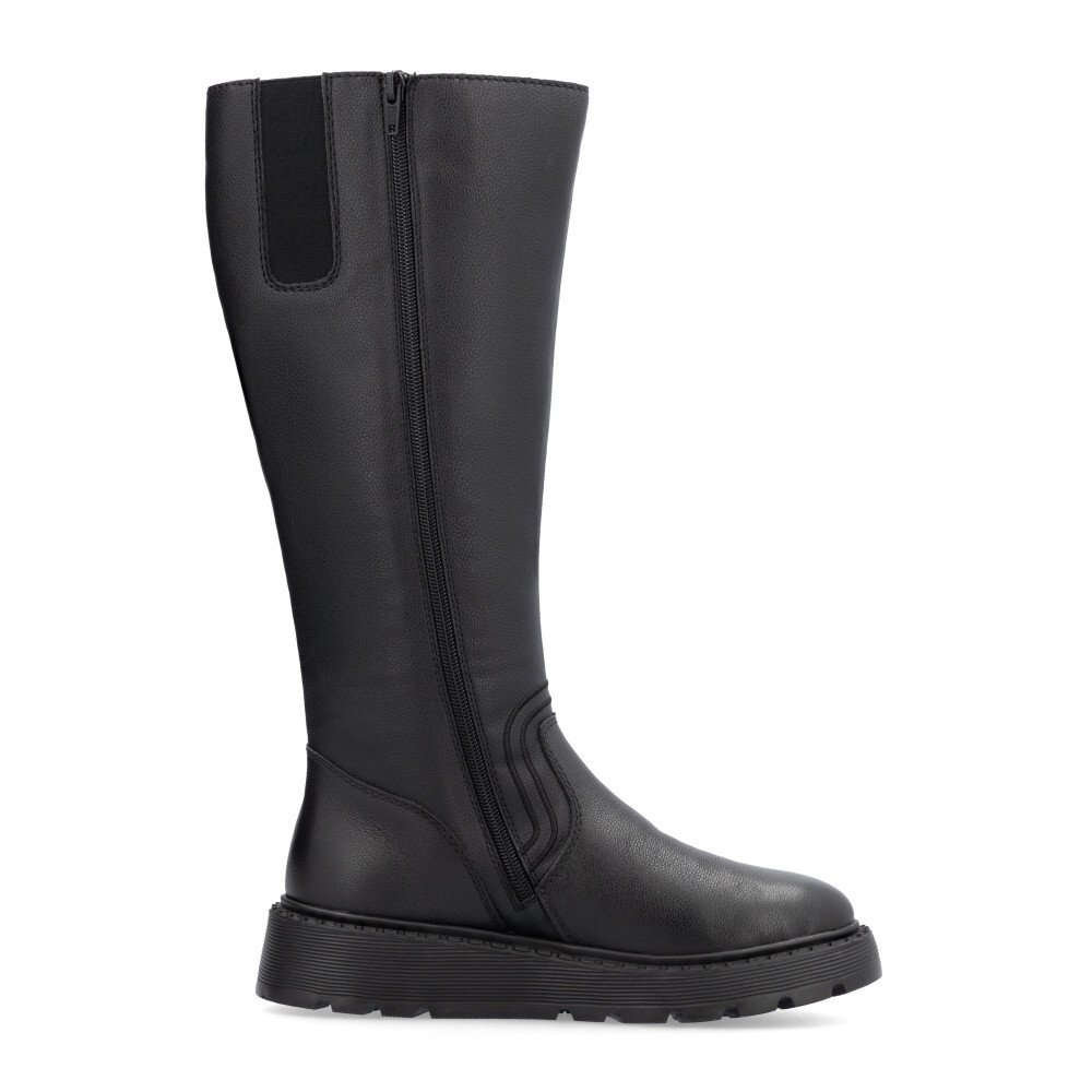 detail Dámské kozačky RIEKER 70452-00 černá W4