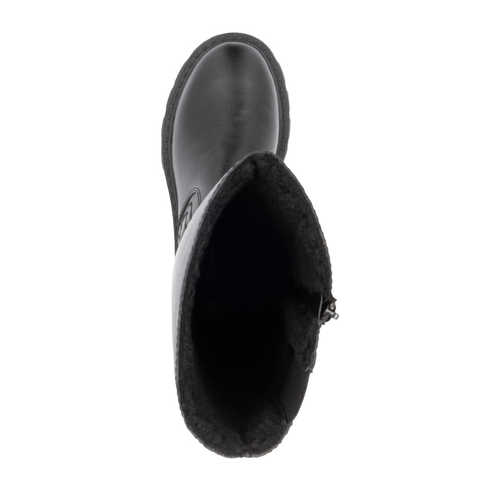 detail Dámské kozačky RIEKER 70452-00 černá W4