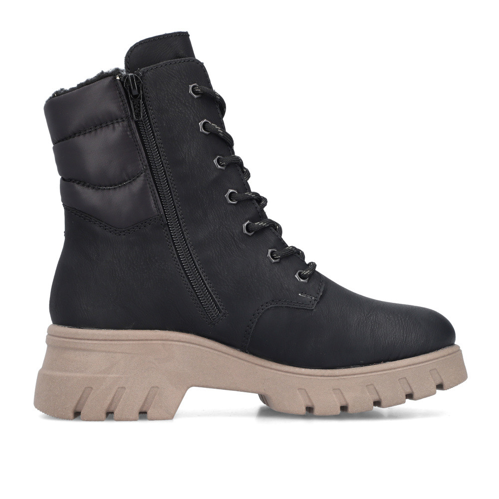 detail Dámska členková obuv RIEKER 71831-00 čierna W4