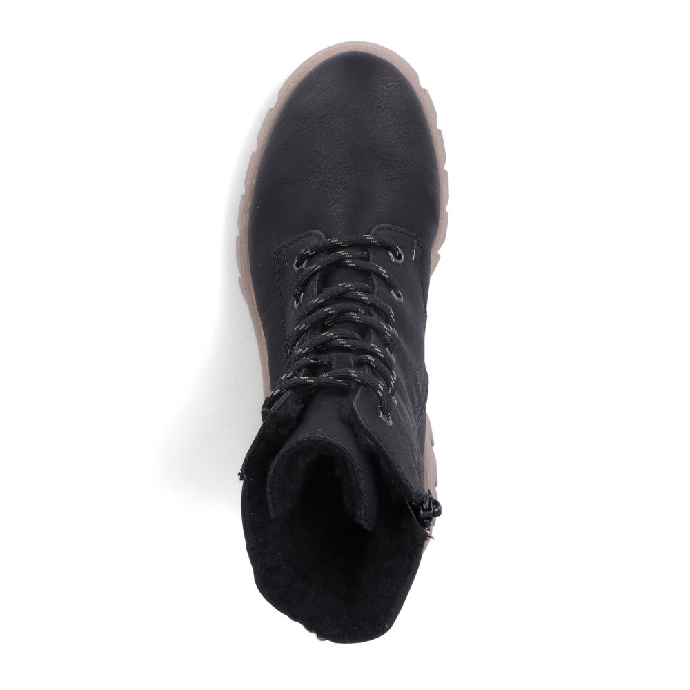 detail Dámska členková obuv RIEKER 71831-00 čierna W4