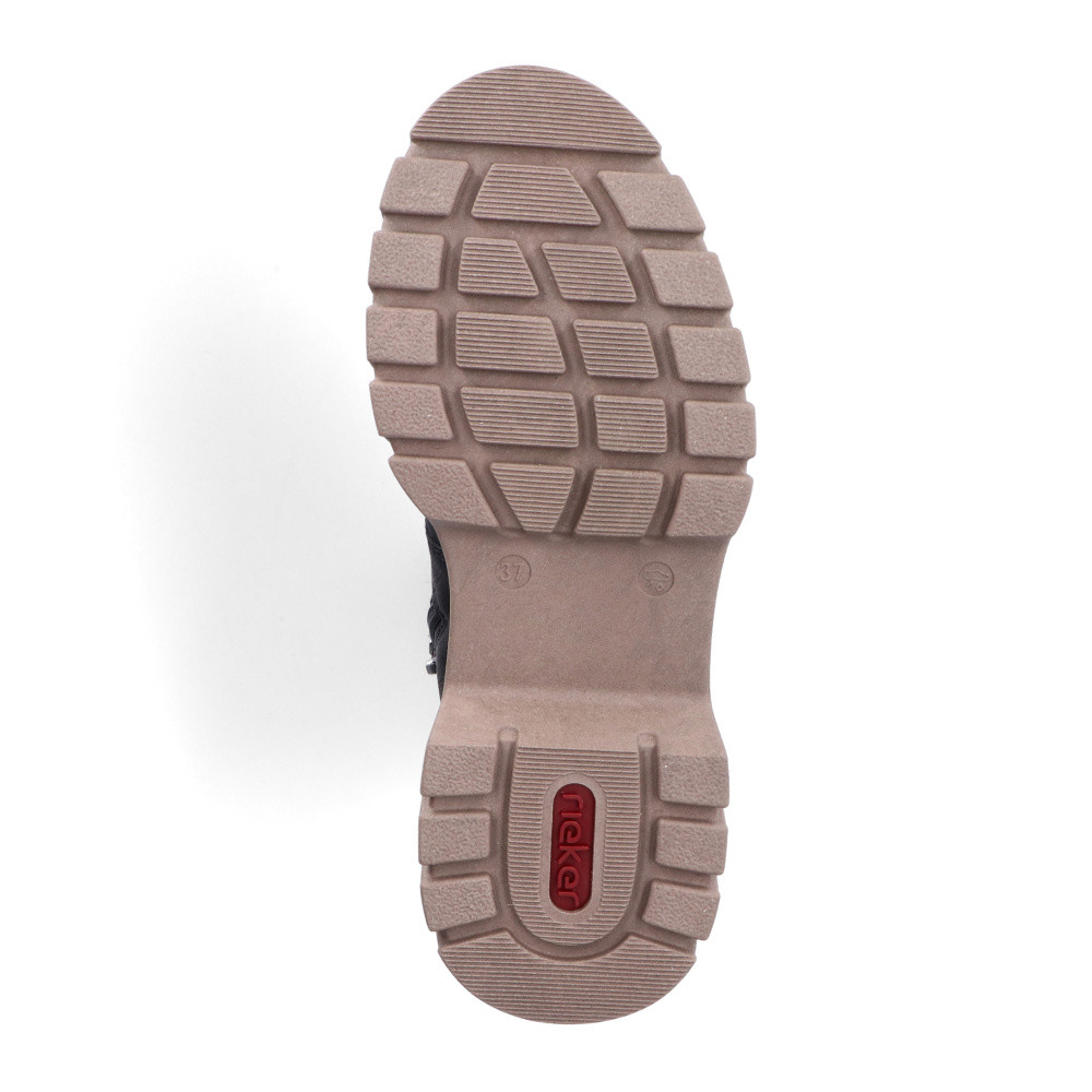 detail Dámska členková obuv RIEKER 71831-00 čierna W4