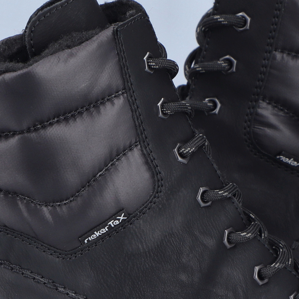 detail Dámska členková obuv RIEKER 71831-00 čierna W4