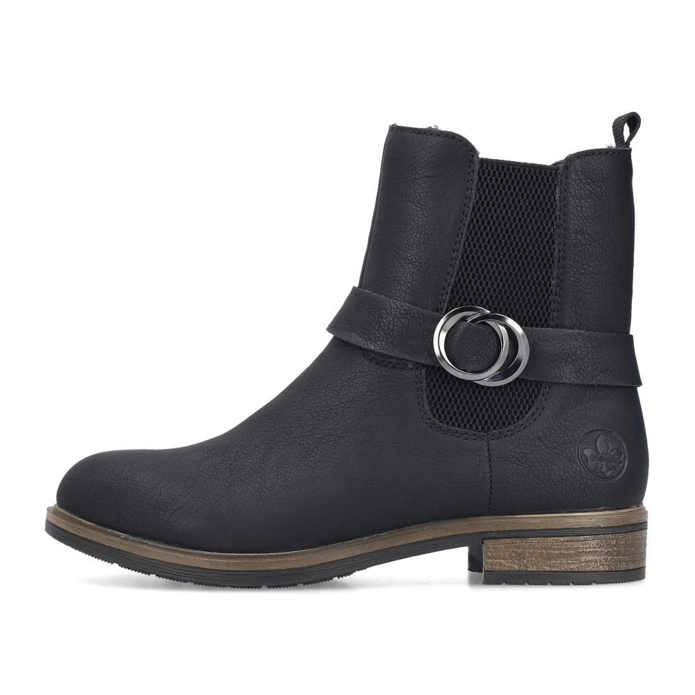 detail Dámská kotníková obuv RIEKER 72252-00 černá W4