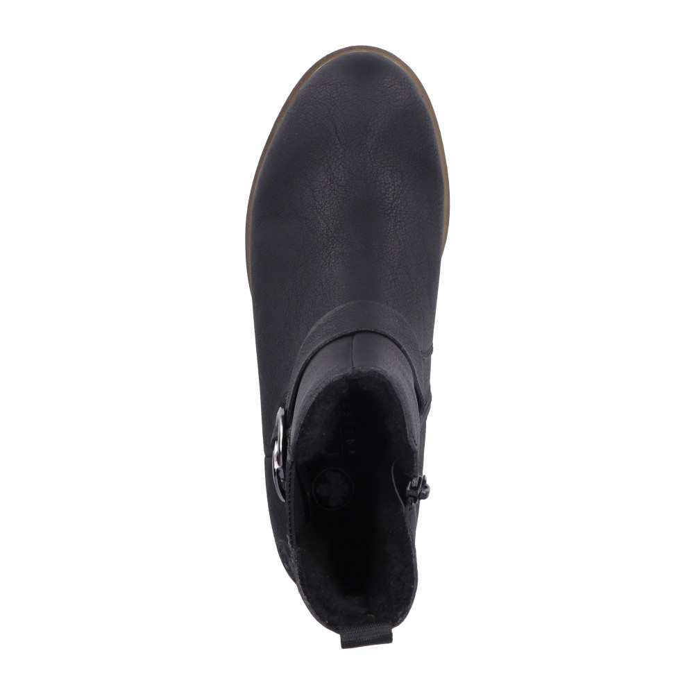 detail Dámská kotníková obuv RIEKER 72252-00 černá W4