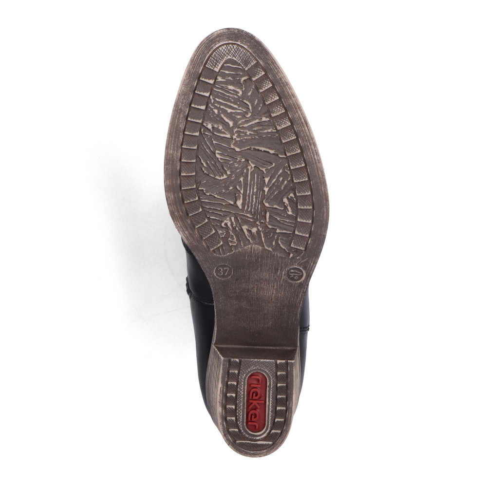 detail Dámska členková obuv RIEKER 73150-01 čierna W4