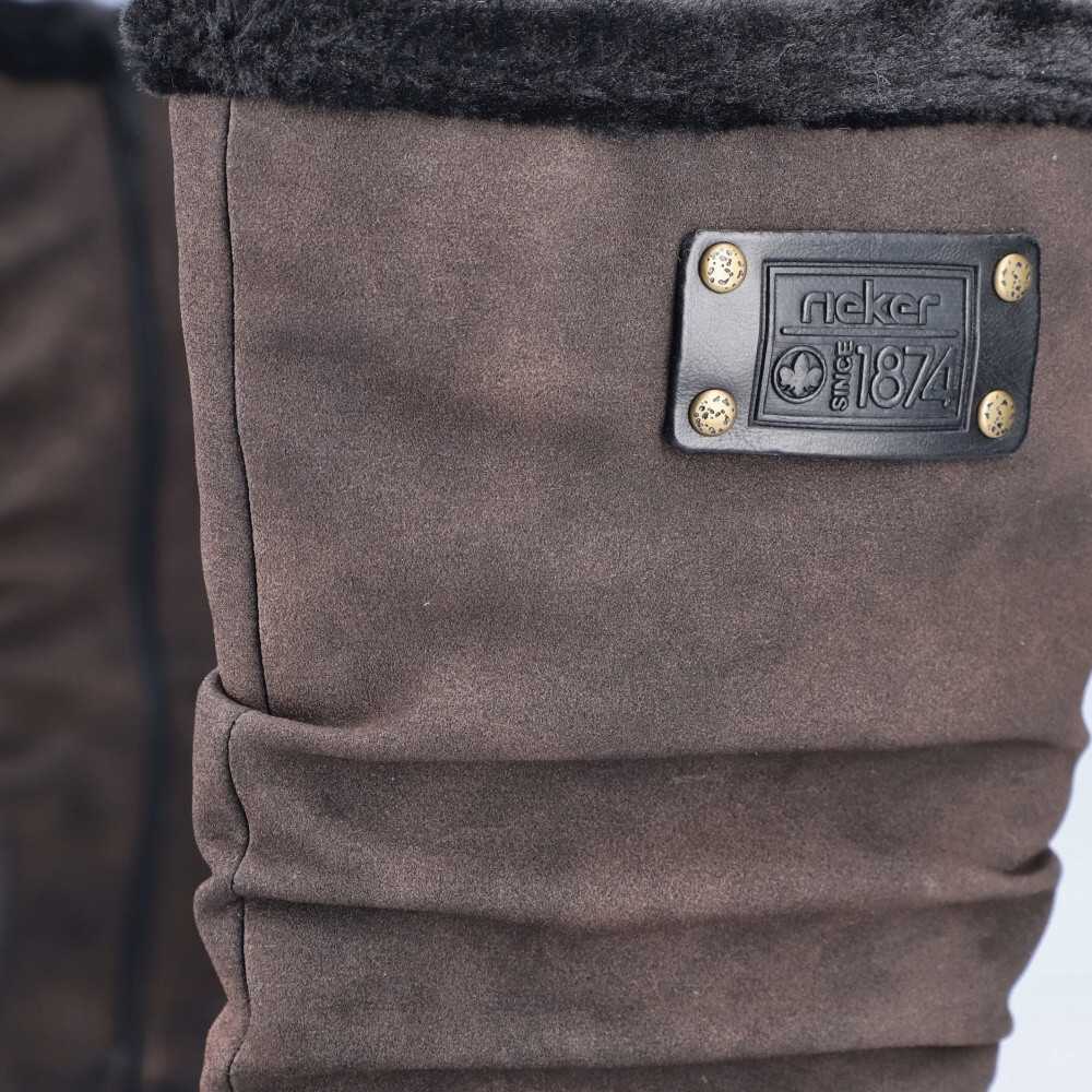 detail Dámské kozačky RIEKER 73291-25 hnědá W4