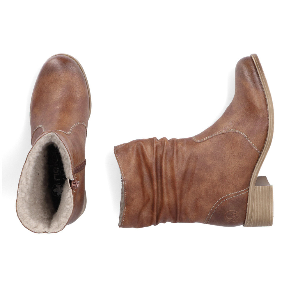 detail Dámská kotníková obuv RIEKER 76581-24 hnědá W4