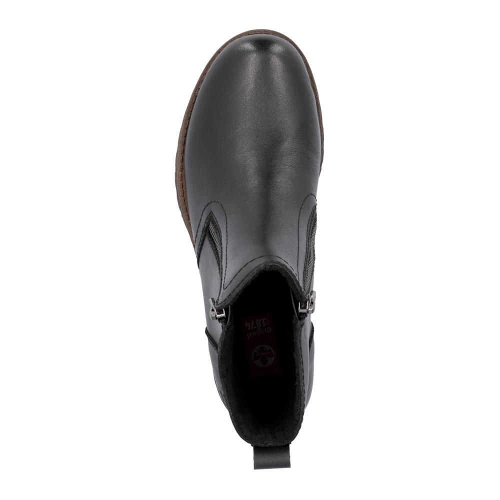 detail Dámská kotníková obuv RIEKER 78556-00 černá W4