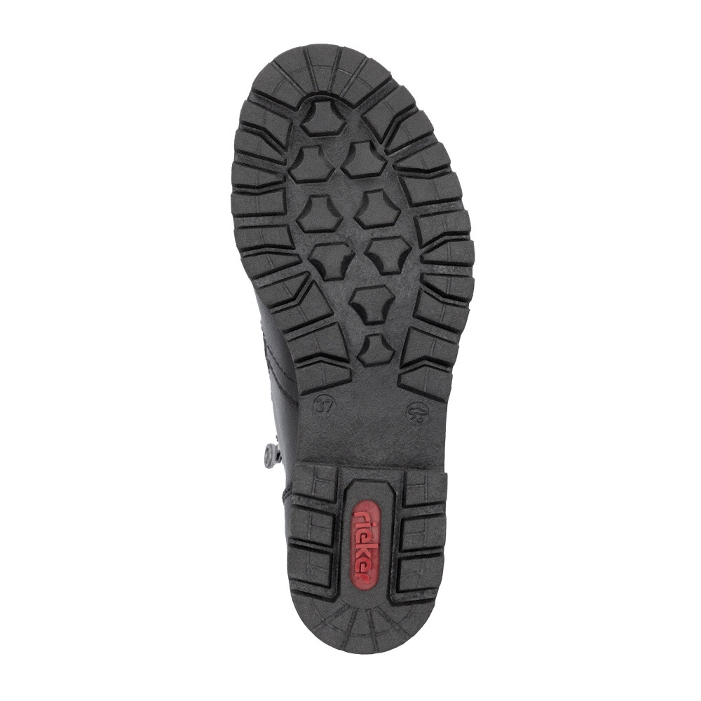 detail Dámská kotníková obuv RIEKER 78556-00 černá W4