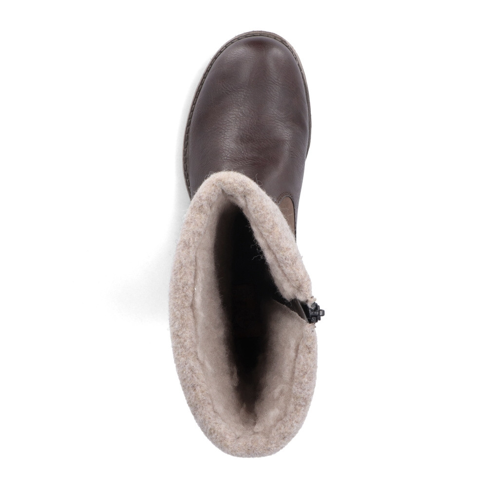 detail Dámské kozačky RIEKER 78585-25 hnědá W4