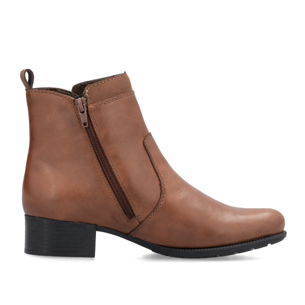 detail Dámská kotníková obuv RIEKER 78658-22 hnědá W4