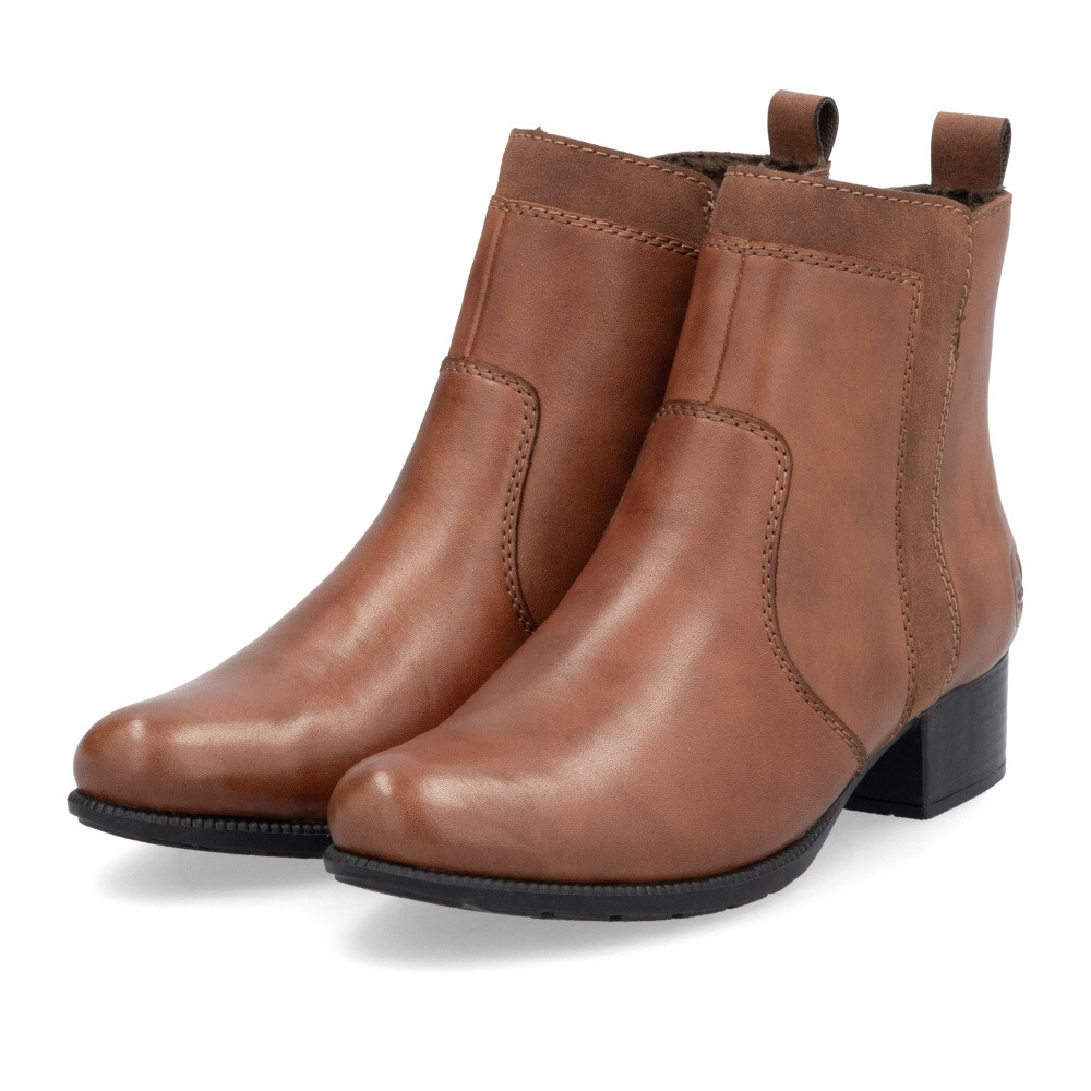 detail Dámská kotníková obuv RIEKER 78658-22 hnědá W4