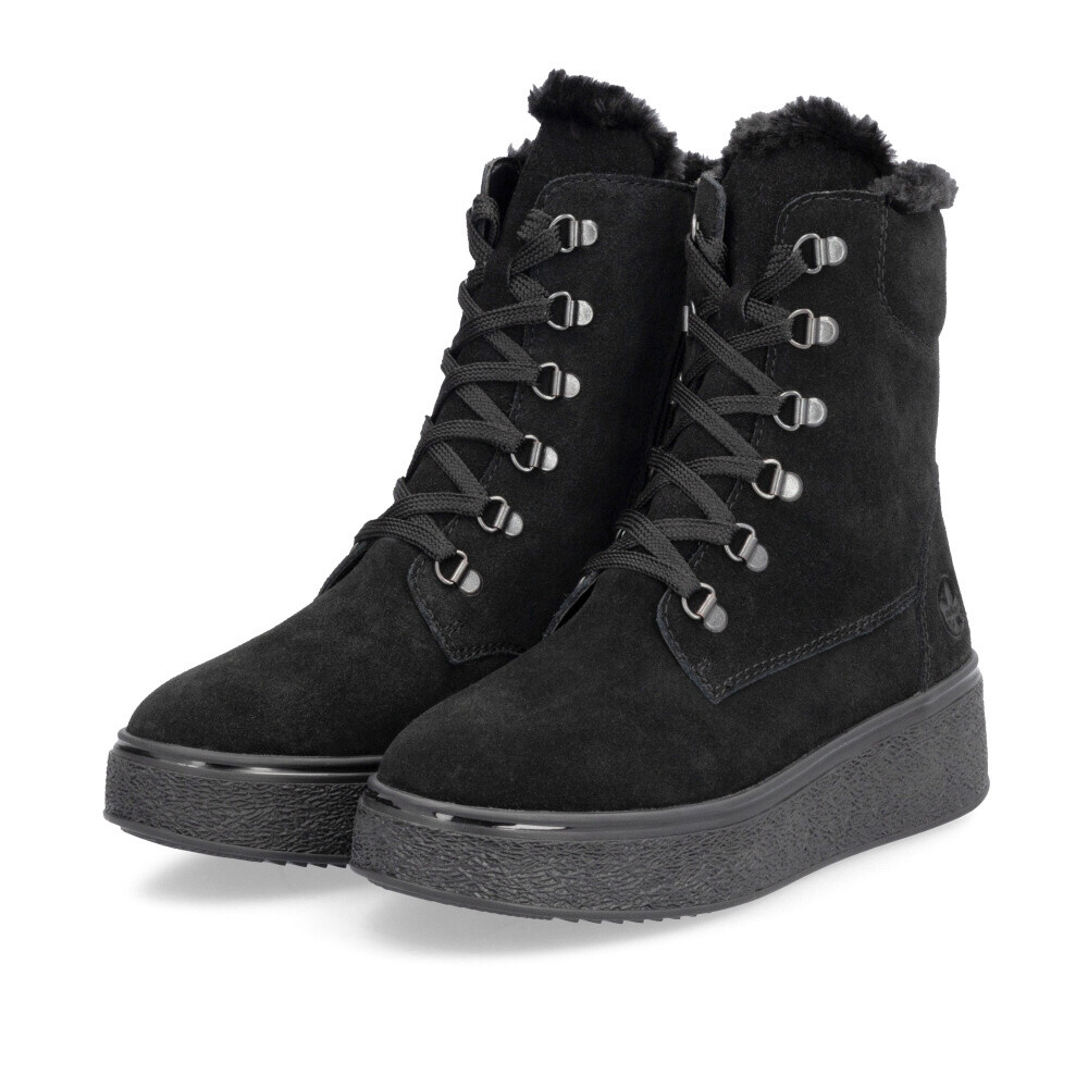 detail Dámská kotníková obuv RIEKER 78800-00 černá W4