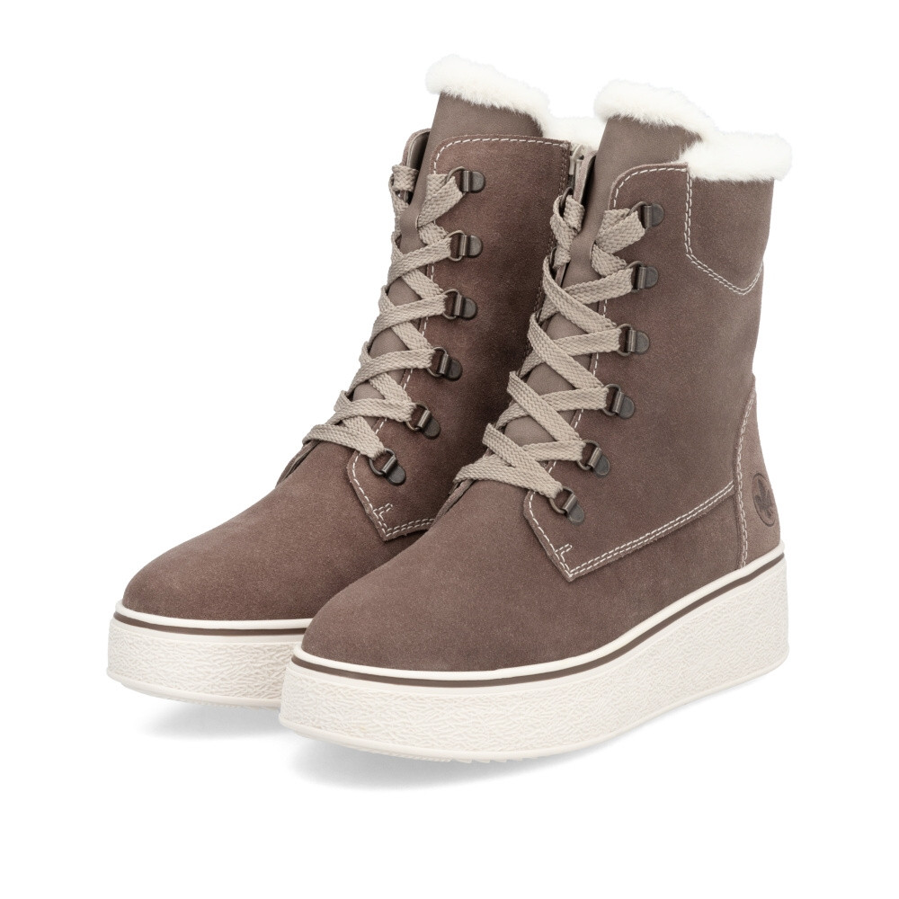 detail Dámská kotníková obuv RIEKER 78800-24 hnědá W4