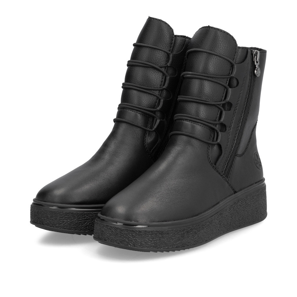 detail Dámská kotníková obuv RIEKER 78855-00 černá W4