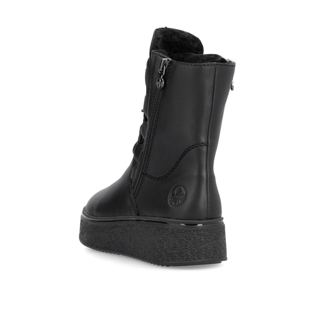 detail Dámská kotníková obuv RIEKER 78855-00 černá W4