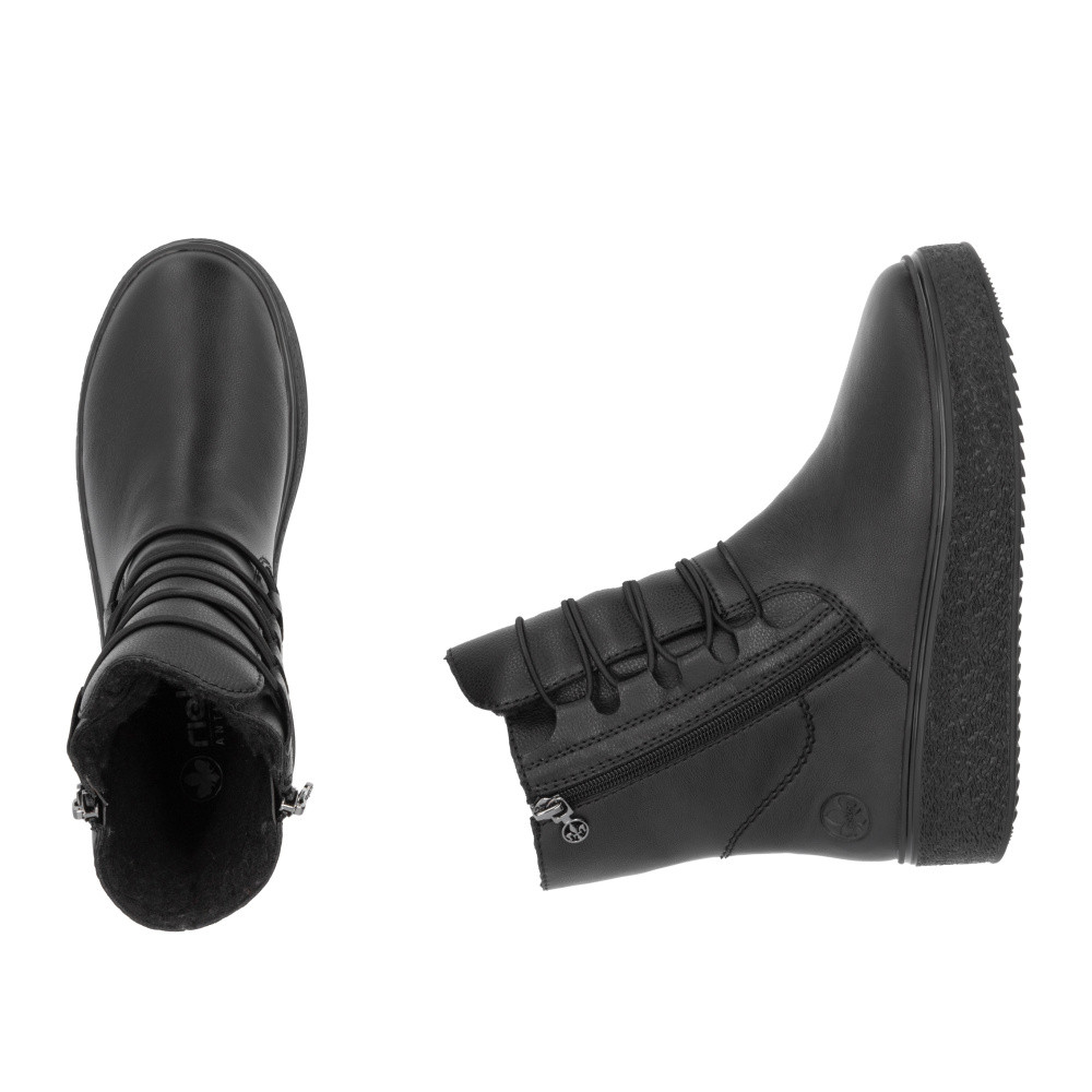 detail Dámská kotníková obuv RIEKER 78855-00 černá W4